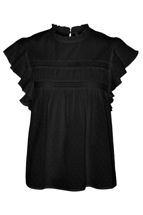 Vero Moda vmtrine sl lace top wvn noos